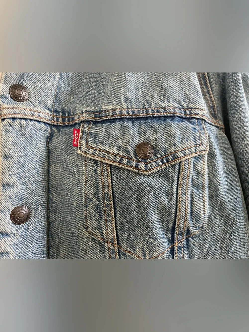 Men’s Levi’s Type III Sherpa Denim Jean Trucker Jacket Size L